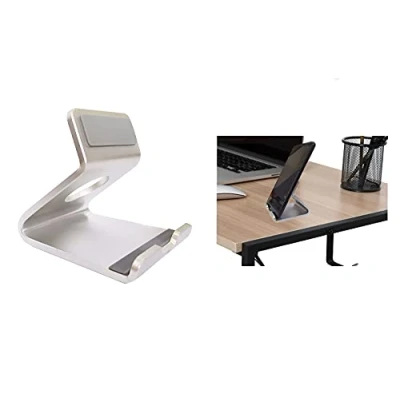 Immagine di DRIWEI Supporto smartphone da tavolo in metallo antiscivolo porta cellulare LD 03394