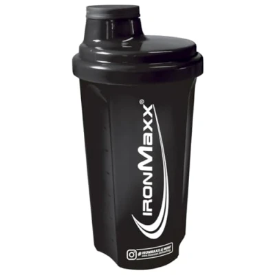 Immagine di IronMaxx Protein Shaker Nero 700ml Proteico con Tappo a Vite, Setaccio &amp; Scala Graduata prova di perdite, lavabile in lavastoviglie privo plastificanti BPA e DEHP
