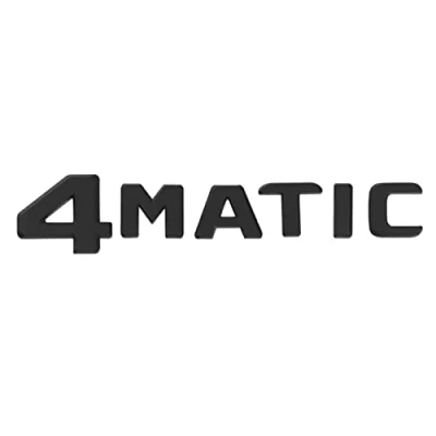 Immagine di sibulv 3D ABS Lettere for Bagagliaio di Un&#039;auto 4matic Distintivo Dell&#039;emblema Logo Sticker Fit Mercedes ML 320 CDI EC GLC 250 GLK 220 300 Accessori Indicatore Badge(Matte Black Flat)