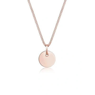 Immagine di Elli Collana Donne Ciondolo Placchetta di Base Geo Look in Argento Sterlino 925