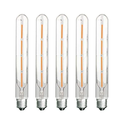 Immagine di ZFQ 5x Lampadina a LED Edison E27 T30 4W Nostalgica Retrò Tubolare Lampadina, Sostituisce Lampadine Alogene da 40W, 400lm Bianco Caldo 2700K, 220 240V, Non dimmerabile