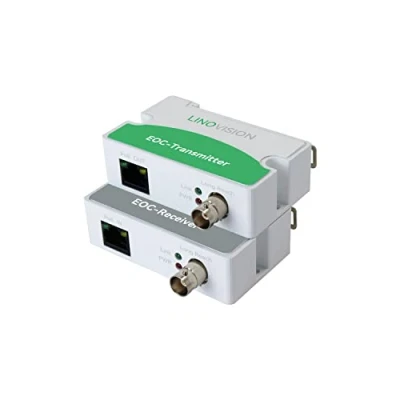 Immagine di LINOVISION Convertitore POE su coassiale EOC Max 3000 piedi Potenza e trasmissione dati cavo per l&#039;aggiornamento del sistema di sorveglianza analogico al IP