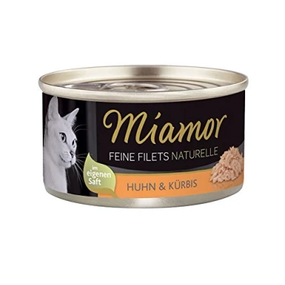 Immagine di Miamor Feine Filets Naturell pollo e zucca 24 x 80 g