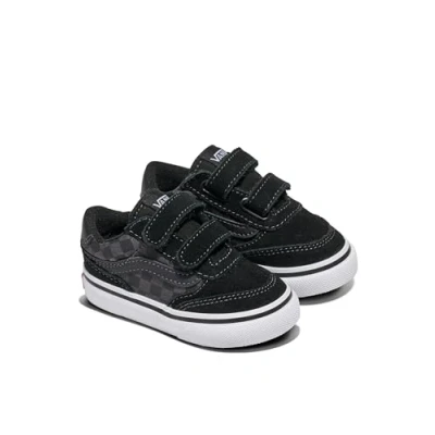 Immagine di Vans Brooklyn LS V, Scarpe da Ginnastica Bambini e Ragazzi, Checkerboard Black/Asphalt, 18.5 EU