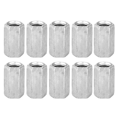 Immagine di 10pcs M8 Dado a stelo lungo esagonale in acciaio al carbonio Dadi vite Distanziatore manicotto Controdado Fissaggi filettati(M8*20)