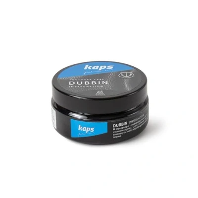 Immagine di Cera Dubbin Per Scarpe Di Qualità, Nutrimento E Impermeabilità Pelle, Kaps Dubbin, 3 colori (Nero, 100ml)