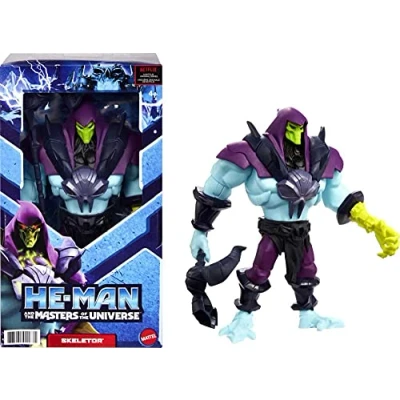 Immagine di He Man And The Masters Of Universe Skeletor Large Figure With Accessory Inspired By MOTU Netflix Animated Series, 8.5 In Collectible Toy For Kids Ages 4 Years &amp; Older