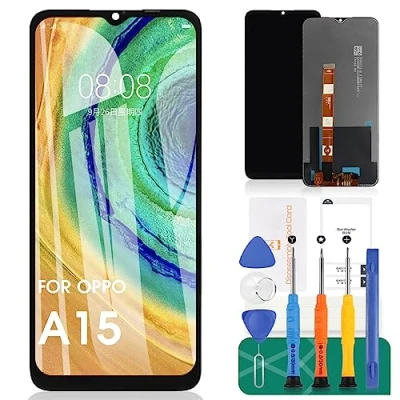 Immagine di Per Oppo A15 Schermo di Ricambio A15s Display LCD Touch Screen Digitizer Assembly CPH2185 Kit Riparazione (nero)