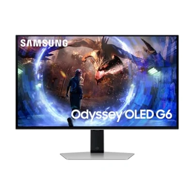 Immagine di Samsung Monitor Gaming Odyssey OLED G6 (S27DG602), Flat, 27&#039;&#039;, 2560x1440 (QHD), 16:9, HDR10+, OLED, 360Hz, 0,03ms (GtG), FreeSync Premium Pro, HDMI, USB, DP, HAS, Pivot