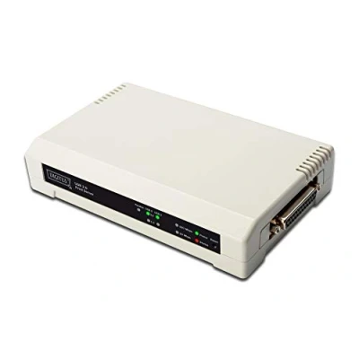 Immagine di DIGITUS DN13006 Print Server 10/100 MBit con 2 Porte USB e 1 Porta, 25 Poli, Parallela