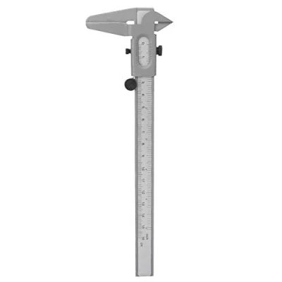 Immagine di calibro a corsoio, micrometro in metallo ad alta precisione, acciaio inossidabile Strumenti di misurazione manuale Righello micrometrico (6 pollici)