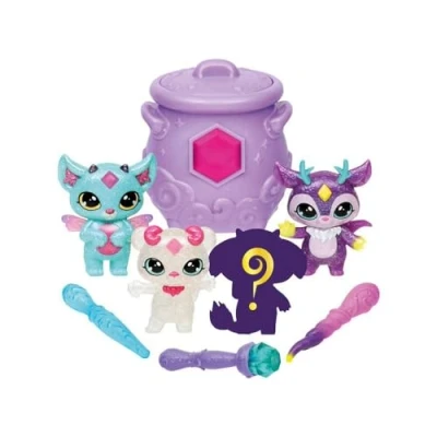 Immagine di Magic MIXIES Mixlings Sparkle Mega confezione da 4 bacchette magiche rivelano il potere magico, per bambini dai 5 anni in su, 7,7 x 7,5 8,5 cm, Colori assortiti, 1 pezzo