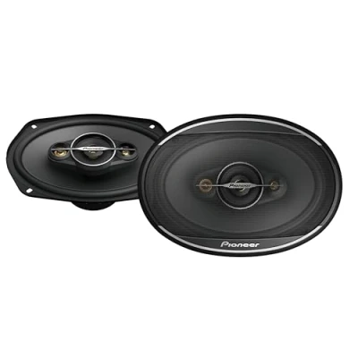 Immagine di Pioneer TS A6961F Set di diffusori coassiali a 4 vie da 6 x 9&quot; con 2 altoparlanti (450 W max. ciascuno, 90 sine), profondità installazione 72 mm, taglio 153 222 griglia