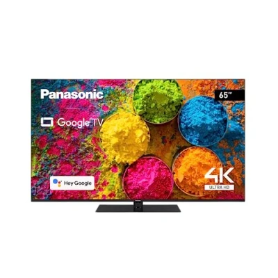 Immagine di Panasonic TX 65MX700E, Smart TV LED 4K Ultra HD da 65 Pollici, High Dynamic Range (HDR), Dolby Atmos e Vision, Google TV, Assistente Google, Chromecast, Piedistallo Centrale, Nero