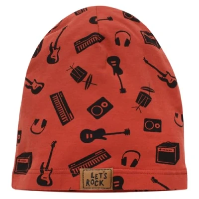Immagine di Pinokio Beanie Bonnet, Cappello a Cuffia Ragazzi, Red Lets Rock,