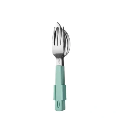 Immagine di Mepal Set di posate a 3 due pede verde nordico,
