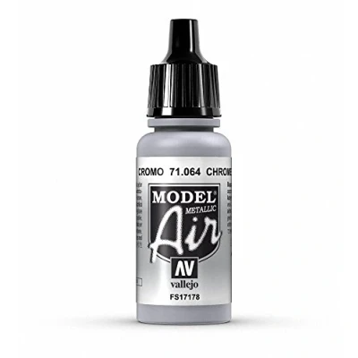 Immagine di Vallejo Model Air Colore Acrilico, Grigio (Metallic Chrome), 17 ml