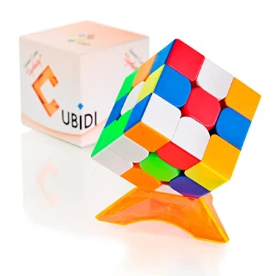 Immagine di CUBIDI Cubo Magico Speedcube Con Caratteristiche Ottimizzate Per Lo Speed Cubing Tipo Sydney Principianti Ed Esperti Adesivo Non Incluso 3 x
