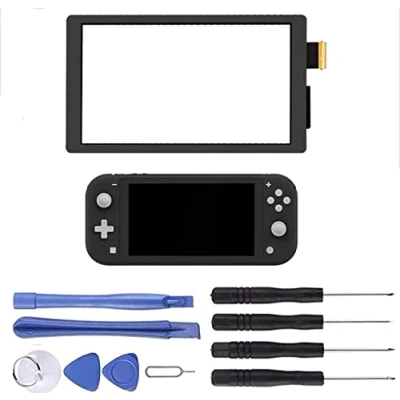 Immagine di NB+ Touch Screen Digitizer per Nintendo Switch Lite 2019 Pannello Lens Vetro Parti di Ricambio Console Gioco con Kit Strumenti Riparazione Non LCD (Grigio)