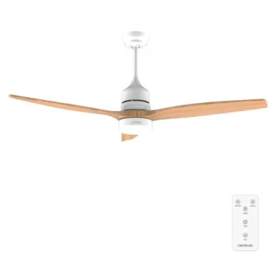 Immagine di Cecotec Ventilatori da Soffitto EnergySilence Aero 5275 LightWood. 40 W, Diametro 132 cm, Lampada a LED, Telecomando, Timer Fino 8 Ore, 6 Velocità, Estate/Inverno, Altezza Regolabile