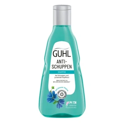 Immagine di Guhl Shampoo antiforfora Contenuto: 250 ml Libera efficacemente da Tipo di capelli: prurito del cuoio capelluto, dermatologicamente confermato, per uomo e donna