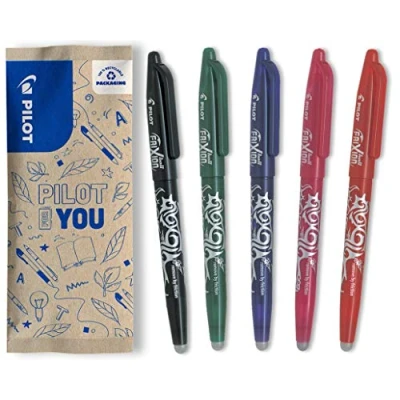 Immagine di PILOT Frixion Ball, penna a sfera cancellabile (blu) + 5 ricariche+gomma
