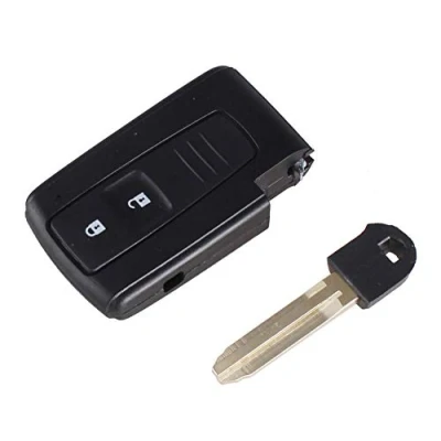 Immagine di Chiave a scatto compatibile con Toyota Prius Corolla Retro 2 Pulsanti Lama TOY43 Custodia Telecomando @Pro Plip