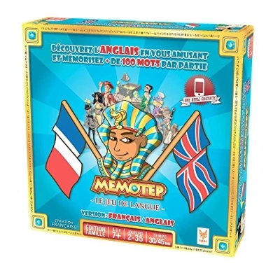 Immagine di Topi Games Memotep Francese Inglese Gioco di Lingua società Famiglia dai 7 Anni 2 ai 35 Giocatori MEM AN 179001 Versione