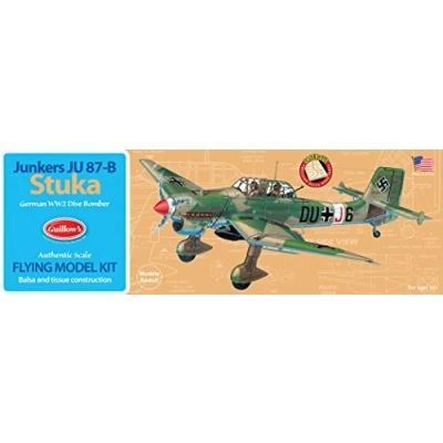 Immagine di Junkers JU 77 B Stuka balsa model kit from Guillows