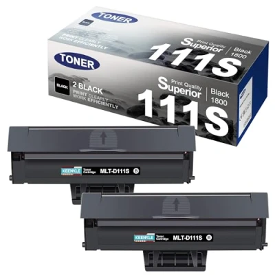 Immagine di MLT D111S Cartucce di Toner Compatibili per Samsung D111L Xpress M2070 M2026W M2026 M2070W M2070F M2070FW M2020W M2020 M2022 M2022W (Nero, 2 Pack)