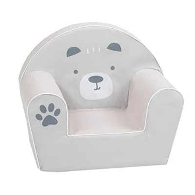 Immagine di KNORRTOYS.COM Knorrtoys 68380 Poltrona per Bambini Orso Paul, Cotone Schiuma, Bianco