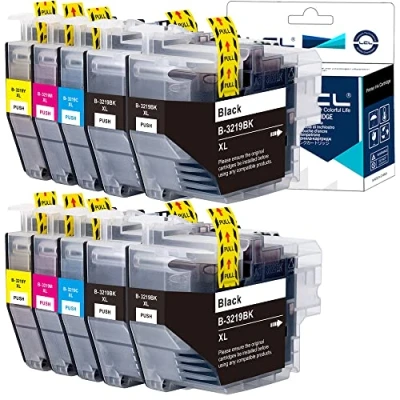 Immagine di LCL Cartucce d&#039;inchiostro Compatibile LC3217 LC3219 LC 3219XL LC3219XL LC3219XLBK LC3219XLC LC3219XLM LC3219XLY (4K2C2M2Y) Sostituzione per Brother MFC J5330DW XL J5830DW J6530DW