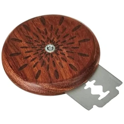 Immagine di Wundermix WunderStyler® Compact Coltello da panettiere per pane con lama a rasoio Taglierino impasto in legno incisioni
