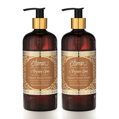 Immagine di Ottoman Argan Spa Sapone liquido Marrakech Oud, confezione da 2 (2 x 400 ml)