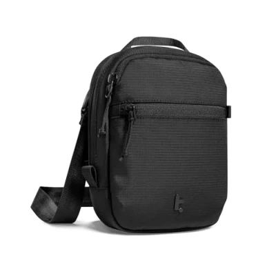 Immagine di tomtoc Borsa a Tracolla Antifurto, Portadocumenti con Protezione RFID da Viaggio Bloccabile Zip Sicura, Contiene 4 6 Passaporti, Multi Tasche per Carte Organizzatore Uomini e Donne