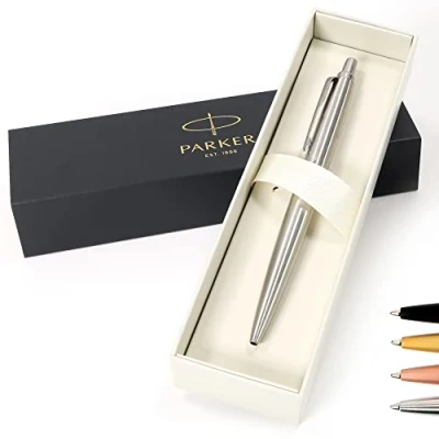 Immagine di Penna Parker Jotter XL monocromatica personalizzata + confezione regalo Crea un davvero unico Incisione laser (Argento)