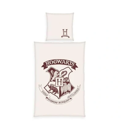 Immagine di Herding Set di Biancheria da Letto, Harry Potter, Federa 80 x cm con Design Reversibile, Copripiumino 135 200 Chiusura a Bottoni, 100% Cotone