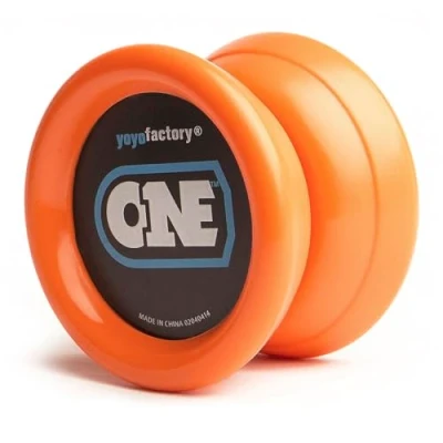 Immagine di YoyoFactory One Yoyo Arancia (dal Principiante al Professionista, Cuscinetto a Sfera in Metallo, Corda e Istruzioni Incluse)