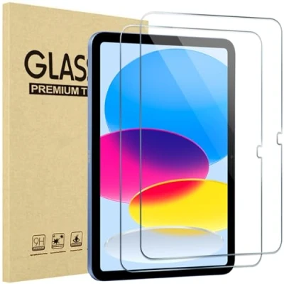Immagine di ProCase Pellicola iPad 10 Generation 10,9 Pollici 2 Pezzi, Vetro Temperato (A2696 A2757 A2777) Durezza 9H, Anti Graffio