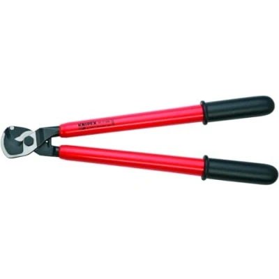Immagine di Cesoia VDE per Cavi Adatto (isolamento) in alluminio e rame, fili singoli multipli 27 mm 150 mm² 0 Knipex 95 17 500