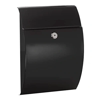 Immagine di ARREGUI Galan E5964 Cassetta Postale Individuale in Acciaio da Esterno delle Lettere Dimensione S (DIN A5) della Posta Parete Facile Montare Nero