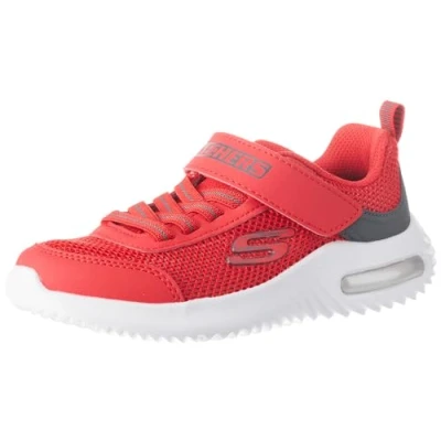 Immagine di Skechers Bounder tech, Scarpe sportive Bambini e ragazzi, Red Gray Synthetic Textile Trim, 33.5 EU
