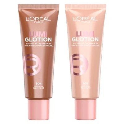 Immagine di L&#039;Oréal Paris Lumi Glotion Illuminante Liquido Illumina e Scolpisci Beauty Routine Idrata Viso Corpo Tonalità 902 Light Glow + 904 Deep 2 Flaconi da 40ml