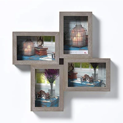 Immagine di walther design cornice grigia 4X 10x15 cm galleria Rustico SN415D