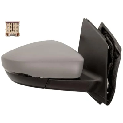 Immagine di Specchietto retrovisore esterno Prasco Premium VG0237143P Dx con la prima mano elettrico regolabile dall&#039;interno VOLKSWAGEN: Polo V Hatchback