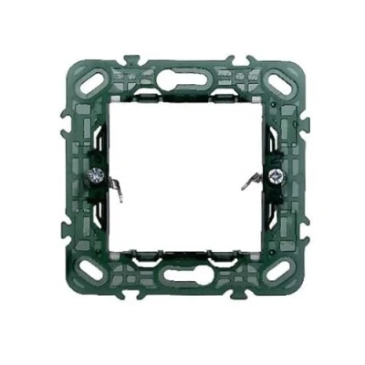 Immagine di Supporto 2 posti compatibile vimar plana per cassetta 3 moduli Ettroit EV0202
