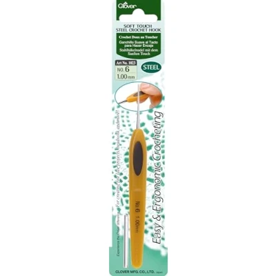 Immagine di Clover CL1023 Uncinetto, Acciaio, Marrone, 1