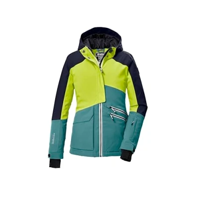 Immagine di killtec Bambine e ragazze Giacca da sci/giacca funzionale con cappuccio paraneve KSW 405 GRLS SKI JCKT, dunkelmint, 140, 42092 000