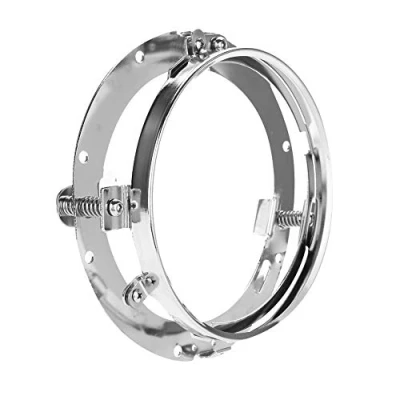 Immagine di Staffa di montaggio per anello faro rotondo da 7 pollici Supporto (Argento)