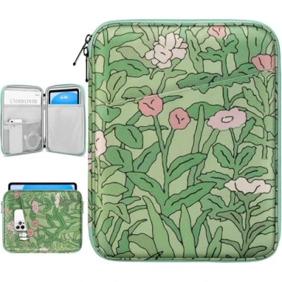 Immagine di Dadanism 9 11&quot; Custodia Sleeve per Tablet Compatibile con iPad Air 2024, 10,2 2021 2019, PRO 11 M4 2024 2018, 5/4 10,9 10a Gen, Galaxy Tab S9 FE/A8/A9+, Rosolaccio